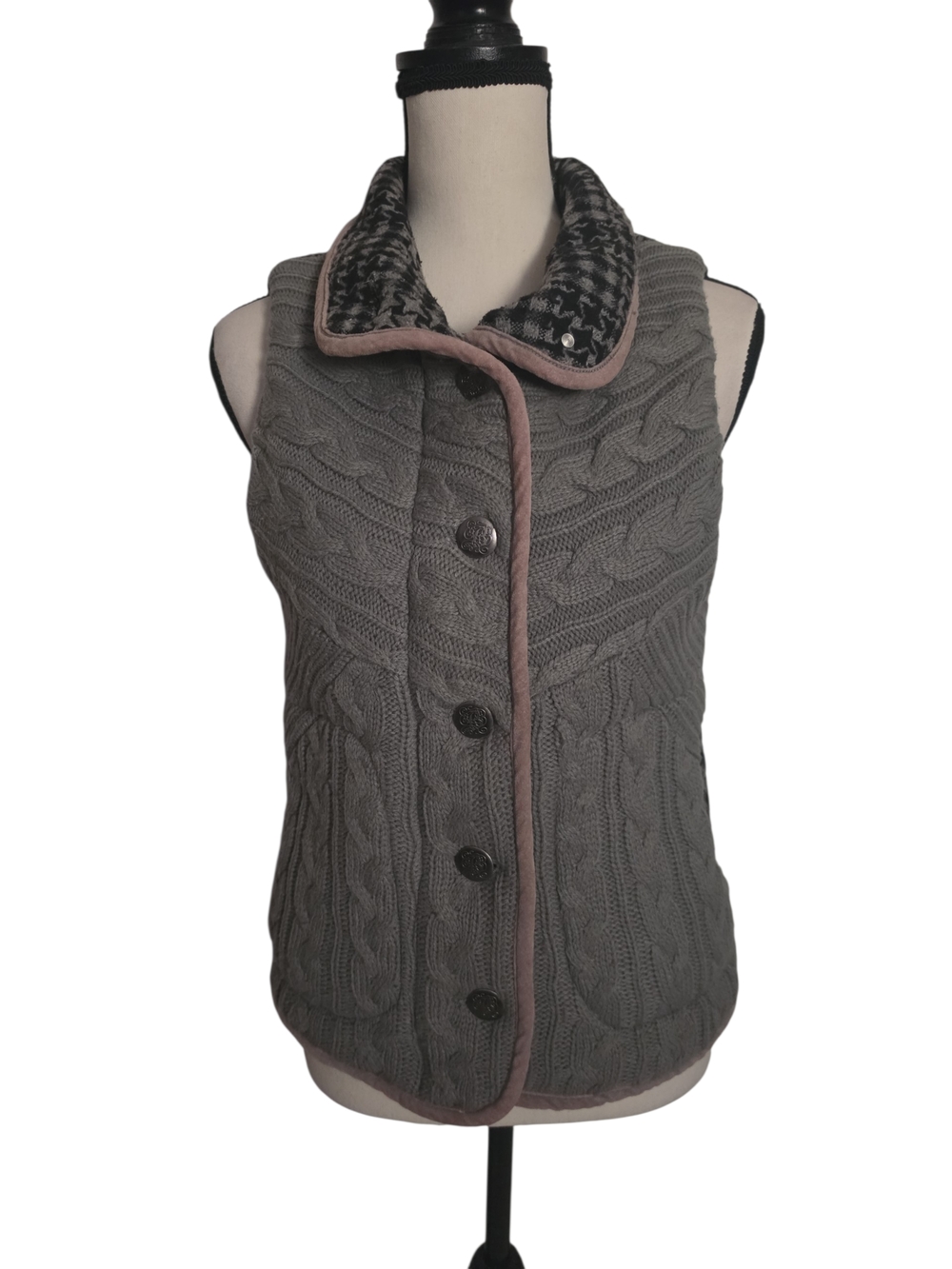 Jack by BB Dakota Cable Knit Hooded Vest - Picture 2 of 8